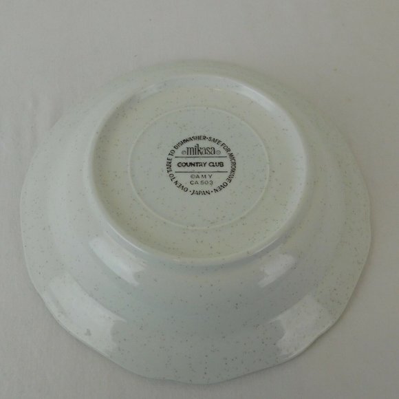 Set of 2 Mikasa China Amy Country Club Rim Soup Cereal Bowl 8.5" Yellow Flower - Picture 3 of 12